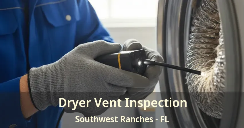 Dryer Vent Inspection Southwest Ranches - FL