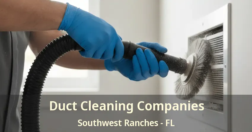 Duct Cleaning Companies Southwest Ranches - FL