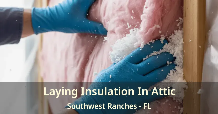 Laying Insulation In Attic Southwest Ranches - FL